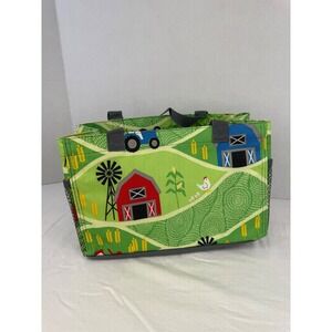 Thirty-One All In Organizer Tote Harvest Hills Farm Scene Bag 8495 AG50